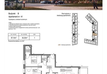 Dwustronny apartament w dzielnicy muzycznej
