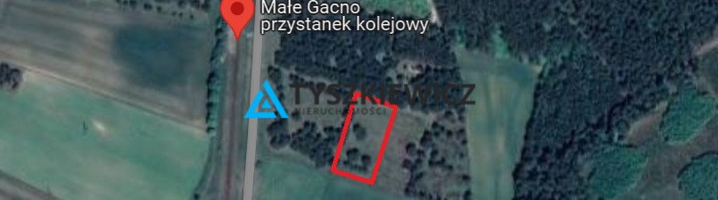 Działki z planem zagosp. pod lasem małe gacno