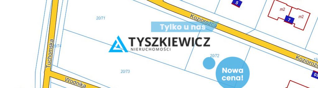 Działka pod bliźniaki banino