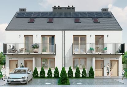 3 pokoje, salon 24m2, poddasze 27m2, fotowoltaika