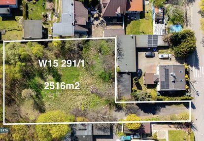 Działka budowlana z możliwością podziału 2516m2