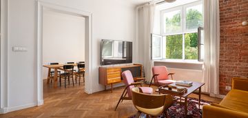Klimatyczne mieszkanie, 3 pok.,balkon , powiśle