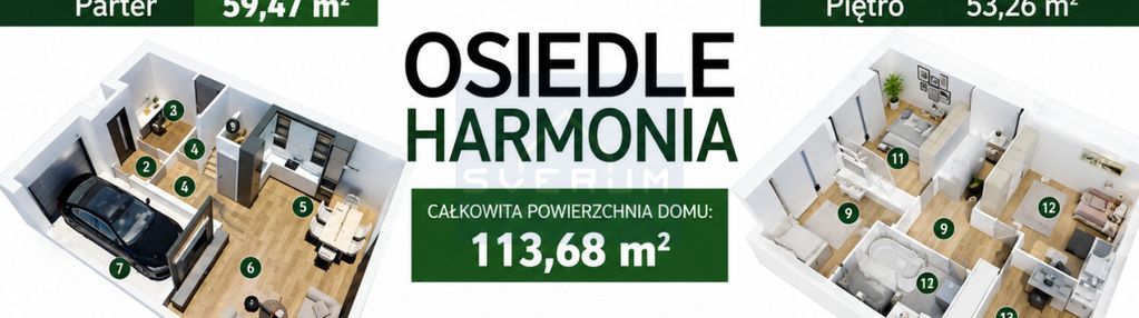 Nowe domy w zabudowie szeregowej północ