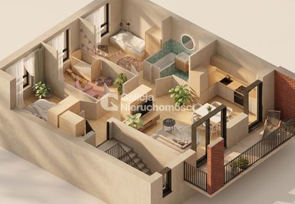4 pokojowe mieszkanie o powierzchni 62 m² | balkon