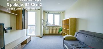 3 pokoje, 52,8 m², piękny widok - os. słoneczne