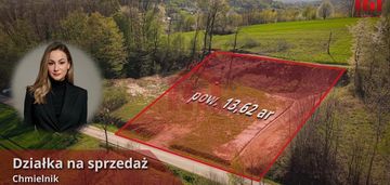 Działka budowlana, wz, 13,62 ar, chmielnik