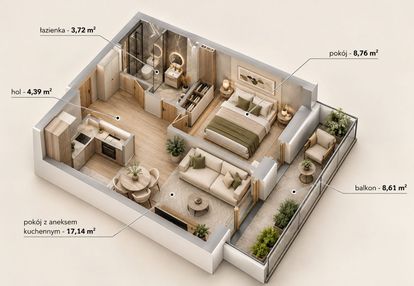 ✅15min centrum✅garaż 15k !!!✅balkon 9m2✅0%✅
