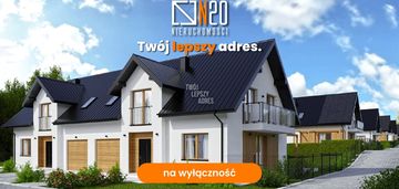 Nowe domy w zabudowie bliźniaczej z garażami