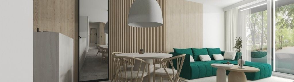 Komfortowy apartament z panoramicznymi oknami