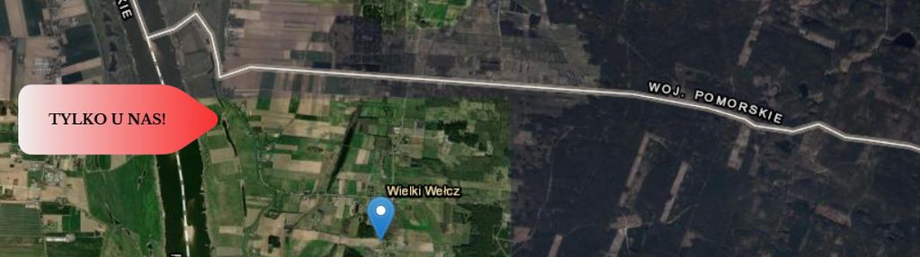 Działki rolne wielki wełcz blisko grudziądz