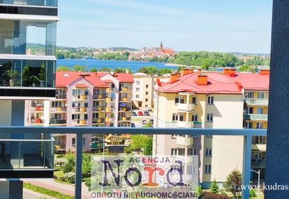 Apartament dwupokojopwy, ełk, widok na jezioro