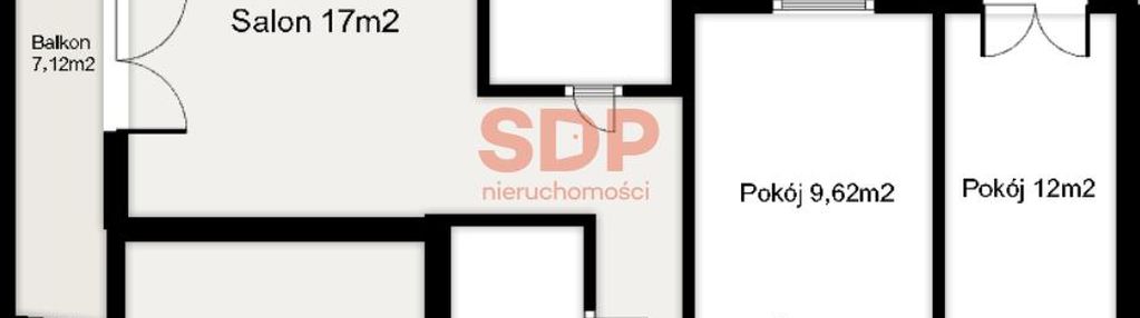 3-pokoje z dwoma dużymi balkonami, osobna jasna kuchnia