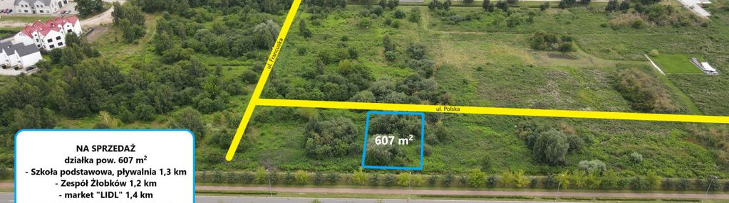 Działka budowlana 607 m2 pruszcz gdański