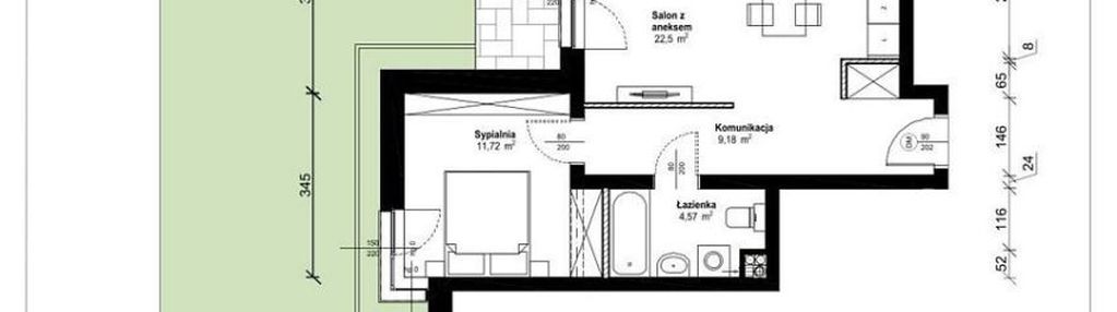 ⭐2pokoje w centrum z ogrodem 47m2| tylko 8590zł/m2