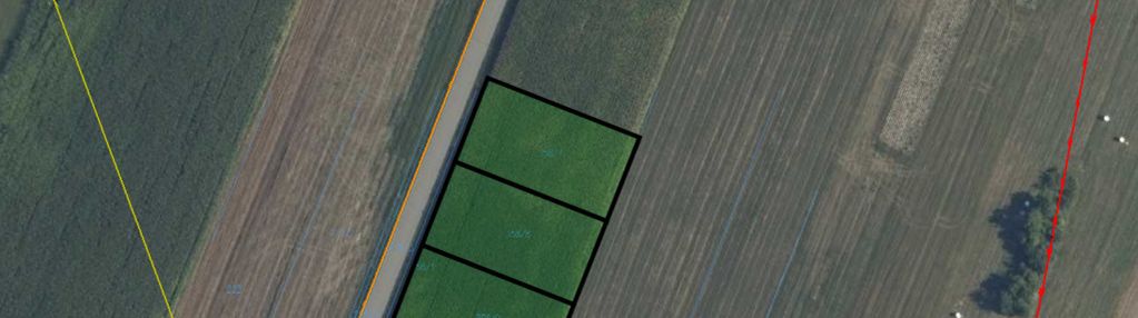 Trzy działki budowlane  – ul. ogrodowa, wiśniew