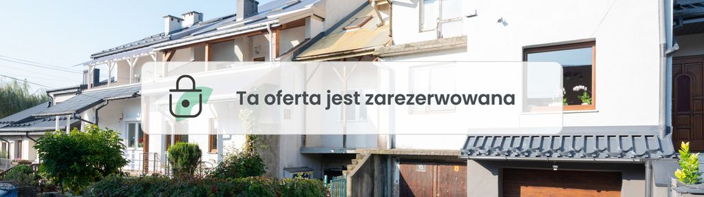 Segment z ogrodem w spokojnej okolicy na klinach