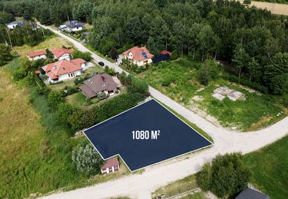 Działka budowlana 1080 m2 wśród zieleni wiklinowa