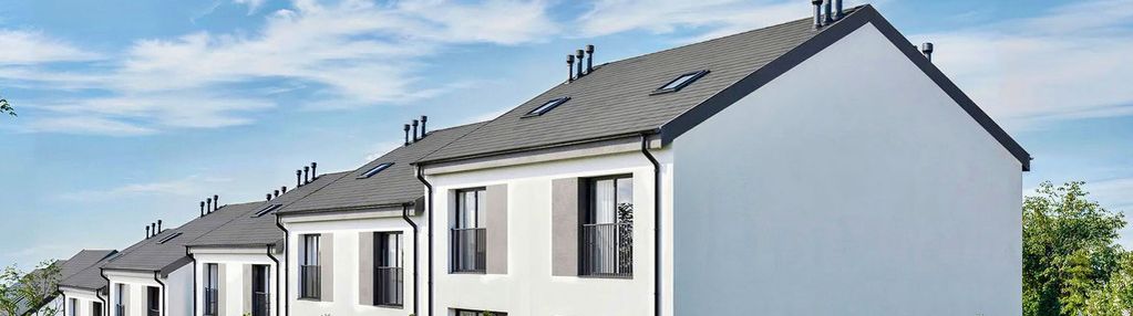 Sześć 2-kondygnacyjnych lokali, każdy z ogródkiem