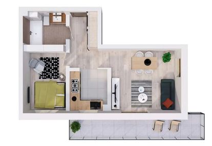 Słoneczne 2 pokojowe mieszkanie przy lubelskiej