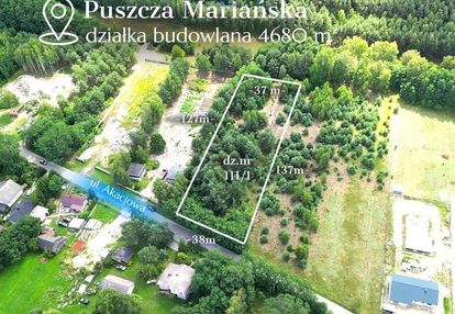 Działka budowlana 4680m2,  puszcza mariańska