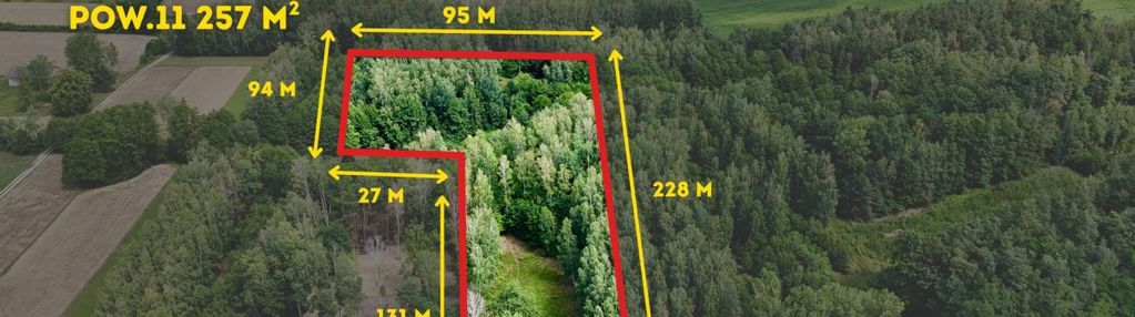 Działka budowlana z częścią rolno-leśną