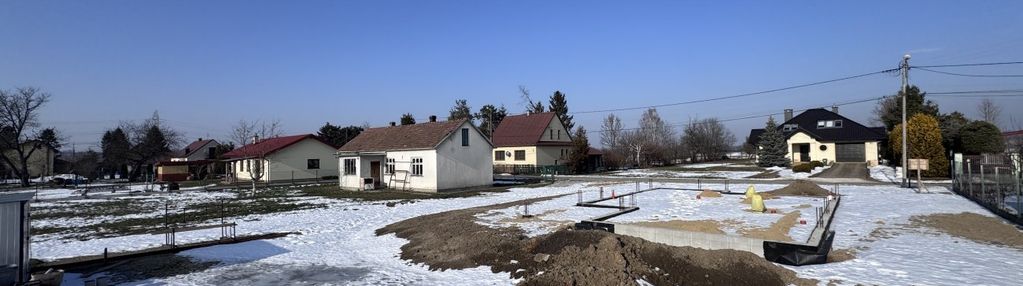 Działka + fundamenty + projekt budowy domu