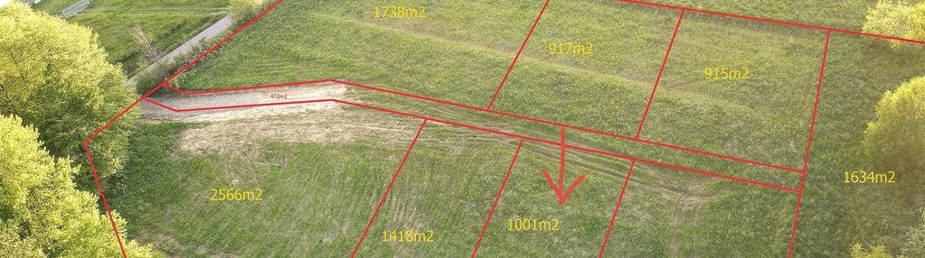 Posadowa mogilska działka budowlana 1001 m2