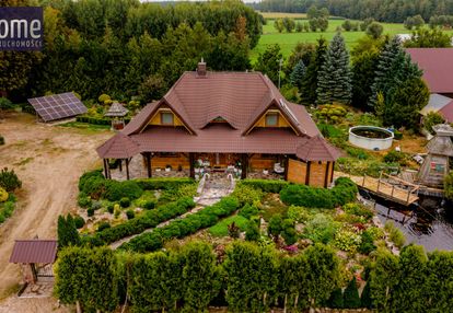 Dom z bali 200 m² | 6 sypialni | duża działka