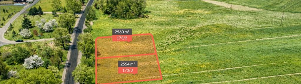 Działki w dębinie przy drodze| łączna pow. 5114 m2