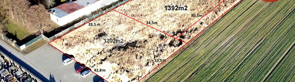 Działka pod zabudowę produkcyjno - magazynową.