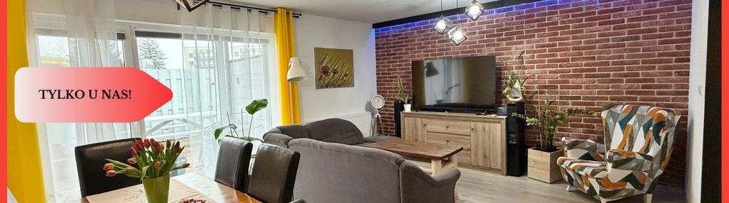 Nowoczesny dwupoziomowy segment z ogródkiem