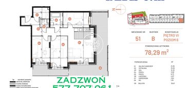 Przedostatnie piętro, cztery pokoje, widok na brdę