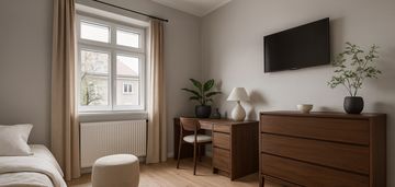 Umeblowane 2-pokojowe mieszkanie z balkonem