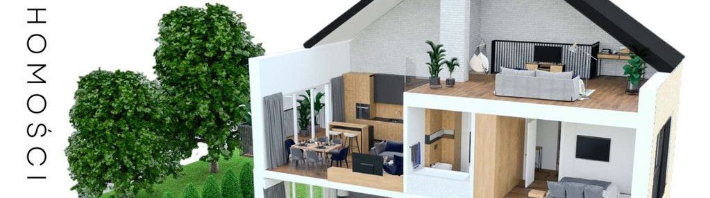 Osiedle w stylu industrialnym blisko lasu