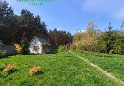 Działka budowlana ze ścianą lasu