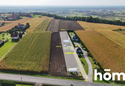 Działka 24 ar z rozpoczętą budową domu | hebdów