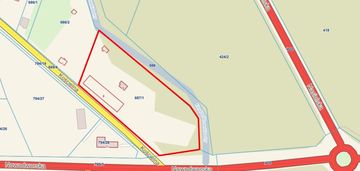 Skrzeszew, usługi/handel, tuż przy dw 631