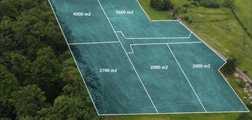 Malownicza działka pośród pól i lasu