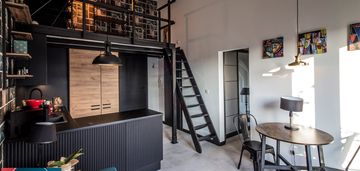 Nowoczesny loft, 2 pokoje i antresola