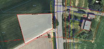 Wyry działka budowlana 1245 m² na dom + biznes