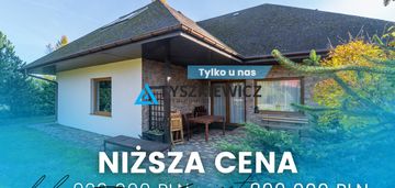Piękny dom z ogrodem nad rzeką- czarna woda