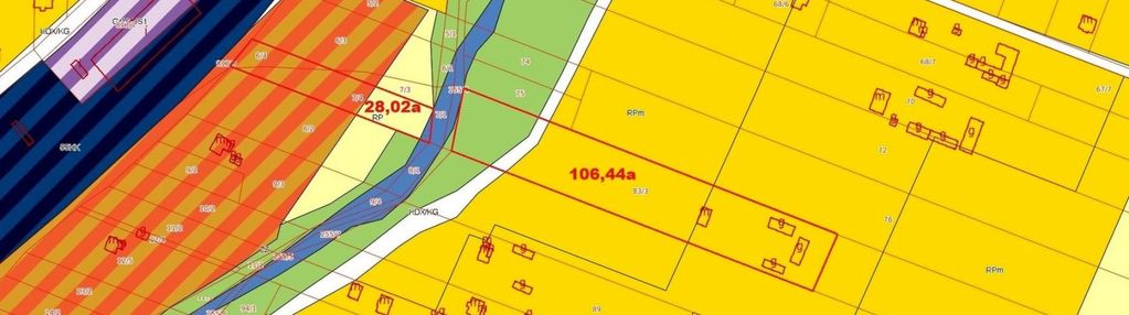 Działka 28a z mediami -budowlano-usługowa- asfalt