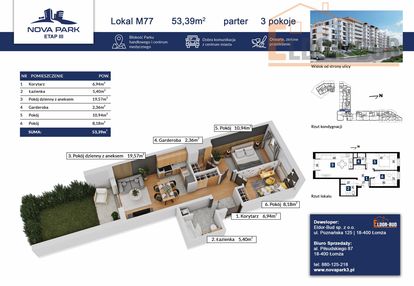 Mieszkanie na parterze z dużym ogródkiem m-77