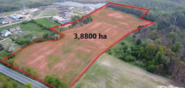 3,87ha w krzyżówkach z dostępem do jez.ostrowite!