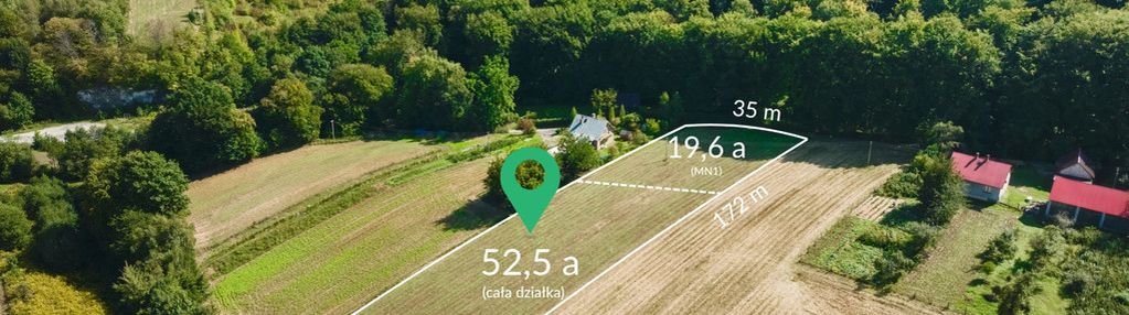 52,5 ara | pod lasem | przybysławice, gm. skała