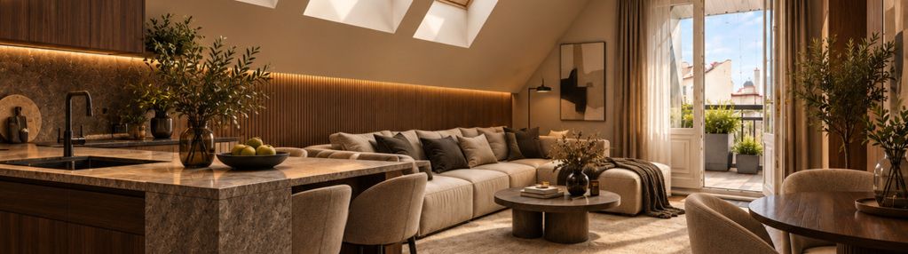 95,31 m² | loftowy apartament w pałacu zylbera