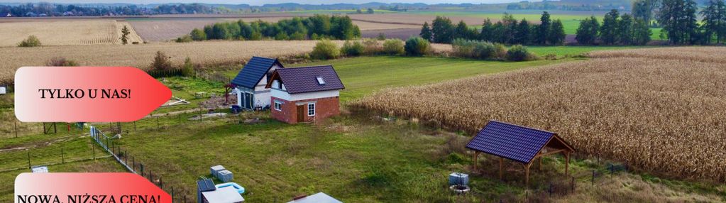 Działka z murowanym domkiem 30m2. blisko wrocławia