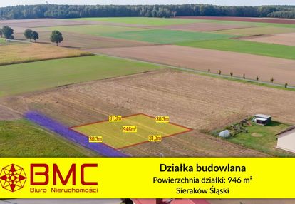 Działka budowlana sieraków śląski 946m2