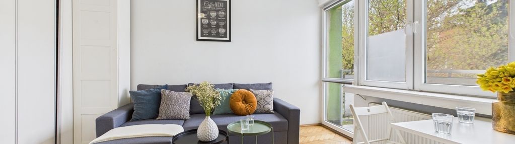 2 pokoje przy metrze młynów | balkon i zieleń