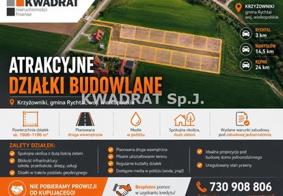 Atrakcyjne działki budowlane krzyżowniki